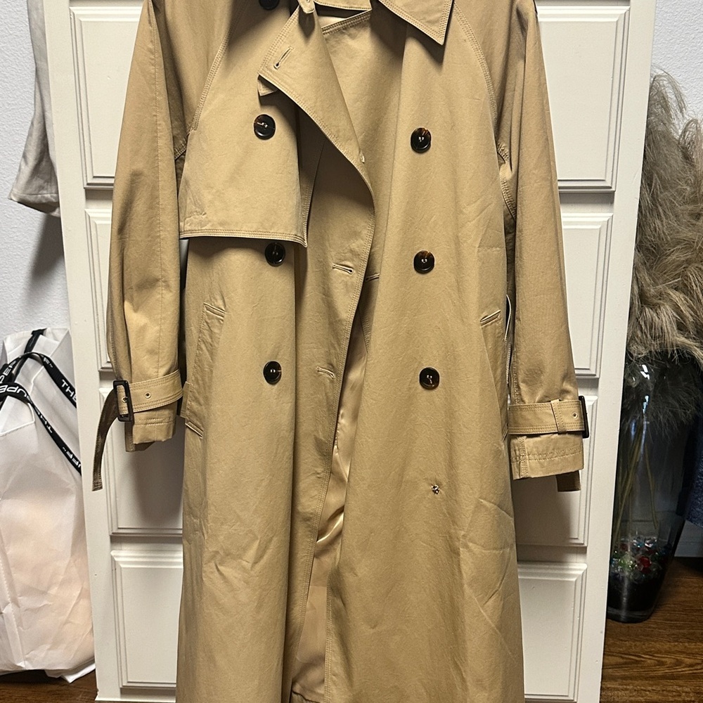 Elegant Beige Trench Coat